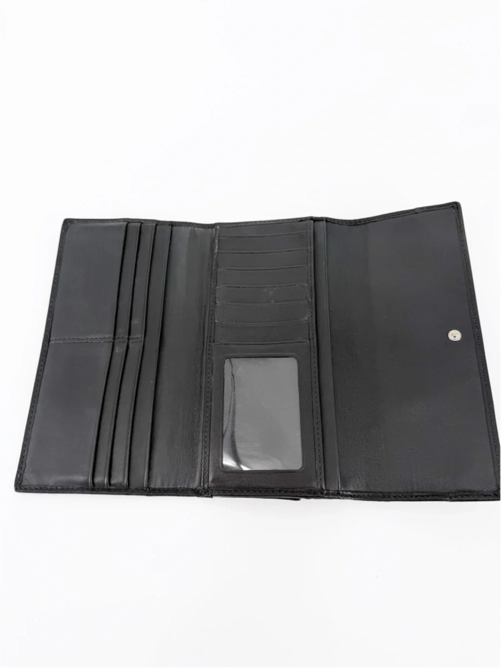 Coach SOHO Pleated Signature Wallet Black and Gray